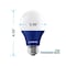 Luxrite A19 LED Light Bulbs 8W (60W Equivalent) Blue Colored Bulbs Non-Dimmable E26 Base 2-Pack LR21491-2PK - alternate 4